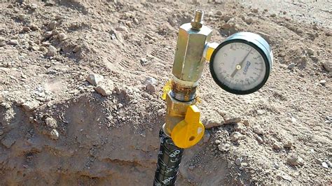 pressure testing natural gas lines